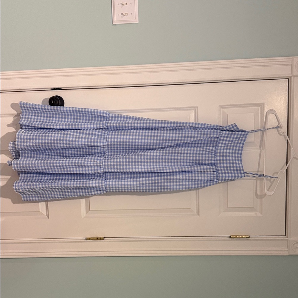 Petal & Pup Blue Gingham Maxi Dress